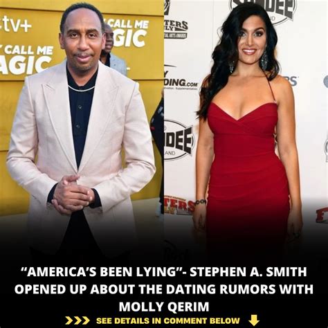 molly qerim and stephen a smith relationship|Stephen A. Smith Addresses Rumors That Hes。